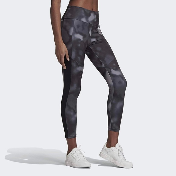 Adidas Women’s Grey and Black Leggings - Picture 2 of 5
